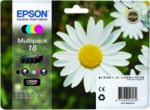 epson t1806 - cartouche encre n° 18 - paquerette - pack de 4 couleurs ncmj