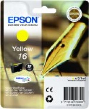 epson t1624 - cartouche encre jaune stylo à plume n° 16 - 3.1ml