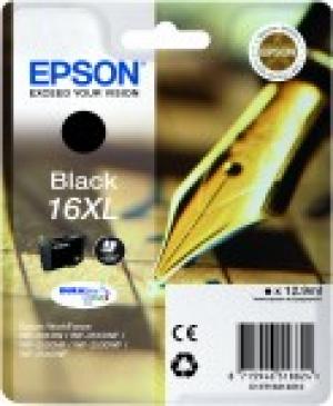 epson t1631 - cartouche encre noire stylo à plume n° 16xl longue durée 12.9ml