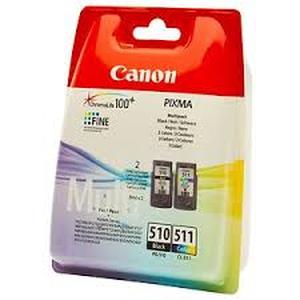 canon 2970b010 - cartouche d'encre noire pg-510+ couleurs cl-511
