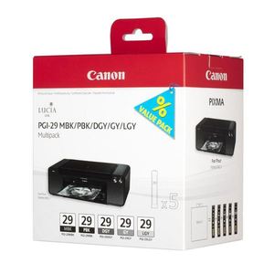 canon 4868b005 - cartouche d'encre mbk/pbk/dgy/gy/lgy pgi29 - pixma pro-1