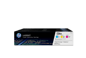 hp cf341a - toner laserjet pro cp1025 m175n pack de 3 couleurs - cmy