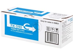 kyocera tk590c - toner cyan fs-c2026 2126 2526 2626 5250 (5000pages)