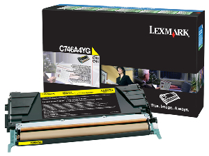 lexmark c746a1yg toner lrp yellow 7k