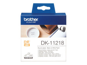 brother dk11218 - noir sur blanc - rouleau 24mm 1000 unités 