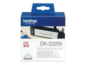 brother dk22205 - ruban ql500 /550 ruban 62mm noir/blanc