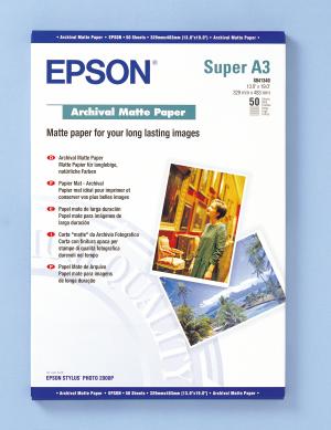 epson s041340 - papier mat archival a3+ 192g/m2 - 50 feuilles