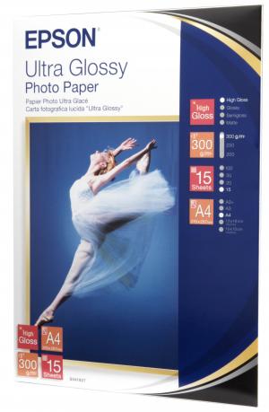 Infolight : Epson S041927 - Papier photo ultra glacé A4 300g/m2 - 15  Feuilles