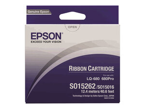 epson s015262 - ruban noir lq670 / lq680 / lq860 / lq2500 / lq2550