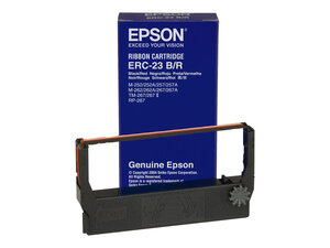 epson s015216 - ruban erc23 noir/rouge  m-250