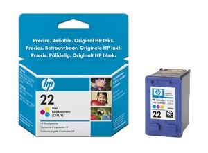 hp c9352a - cartouche d'encre 3 couleurs n° 22 - 5ml