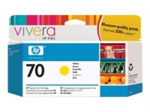 hp c9454a - cartouche d'encre jaune n° 70 - 130 ml