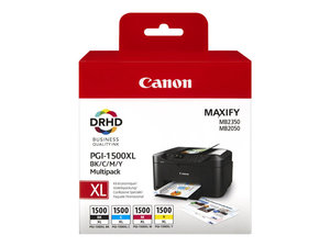 canon 9182b004 - cartouche d'encre pgi-1500xl - mb2050 mb2150 mb2 noire+couleurs