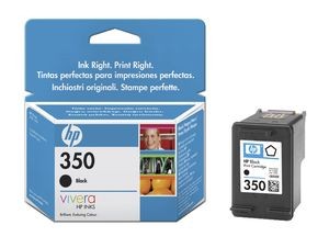 hp cb335e - cartouche d'encre noire n° 350 - 4.5ml