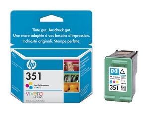 hp cb337e - cartouche d'encre 3 couleurs n° 351 - 3.5ml