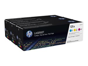 hp u0sl1am - toner laserjet pro 200 m276 m251 - pack de 3 couleurs (cmy) - 131a