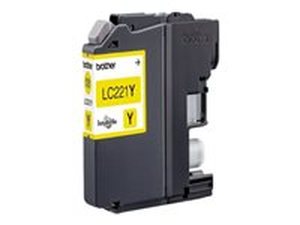 brother lc221y - cartouche d'encre jaune dcp-j562 mfc-j480 mfc-j680