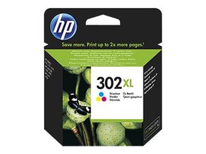 hp f6u67a - cartouche d'encre couleur n° 302xl pour officejet 3830