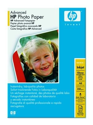 hp q5456a - papier photo brillant a4 250gr 25feuilles