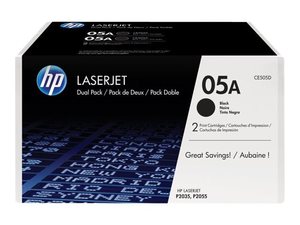 hp ce505d - toner laserjet p2035/p2055 - pack de 2