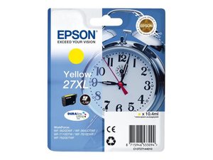 epson t2714 -  cartouche d'encre jaune wf-3620/3640/7110/7610/7620 (27xl) reveil