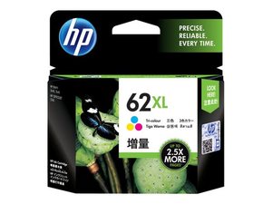 hp c2p07a - cartouche d'encre couleur n° 62xl (longue durée)