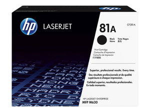 hp cf281a - toner noir laserjet m604 m605 m606 m630 (81a) - 