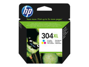 hp n9k07a - cartouche d'encre couleur n° 304xl - deskjet 3720/21/23 3730/32 3752