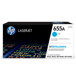 hp cf451a - toner cyan laserjet m652 m653 m681 m682 - 655a (10500p)