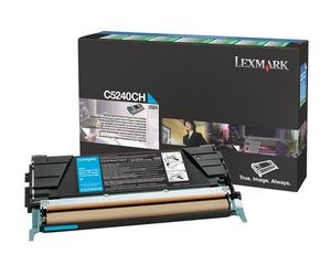 lexmark c5240ch - toner cyan c524, c532, c534 - (lrp) - longue durée 