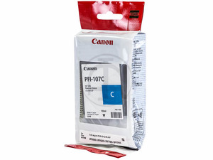 Cartouche Encre Canon PFI-107C - Encre cyan 130 Ml