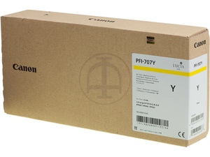 canon 9824b001 - cartouche d'encre jaune pfi 707y toner yellow - 700ml