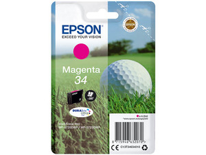 epson c13t34634010 - cartouche d'encre magenta balle de golf wf-3720 3725