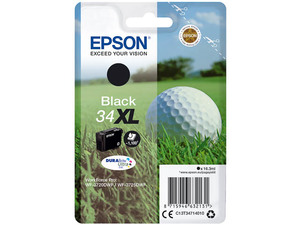 epson c13t34714010 - cartouche d'encre noire xl balle de golf wf-3720 wf-3725