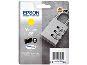 epson c13t358440 - cartouche d'encre jaune cadenas - wf-4720 4725 4730 4740