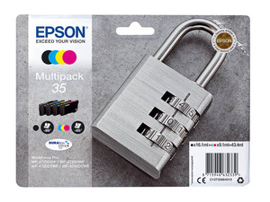 epson c13t358640 - cartouche d'encre kcmy cadenas - - wf-4720 4725 4730 4740