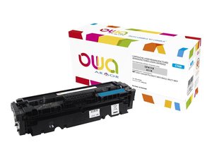 armor k15947 - toner cf411x laserjet hp pro m452 m477 m377 - cyan longue durée 