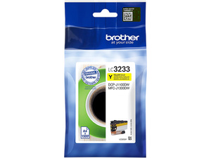 brother lc3233c - cartouche d'encre jaune dcp-j1100 mfc-j1300 - 1500p