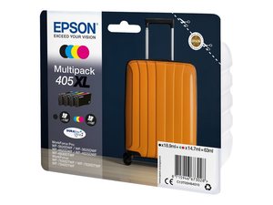 epson t05h640 - cartouche 405xl pack de 4 couleurs kcmy valise  