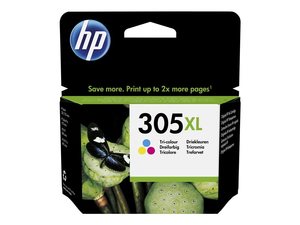 hp 3ym63a - cartouche d'encre couleur n° 305xl - 5ml