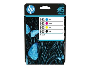 hp 6zc70a - cartouche n° 963 pack de 4 couleurs cmyk 