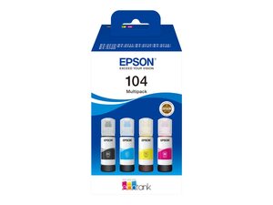 epson t00p6 - cartouche d'encre n° 104 - pack de coul - ecotank et-14100 1810...