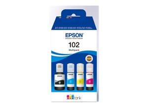 epson c13t03r640 - cartouche d'encre pack de 4 coul. kcmy t102 ecotank 
