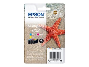 epson t03u5 - cartouche d'encre pack de 3 coul. cmy etoile de mer wf-4745