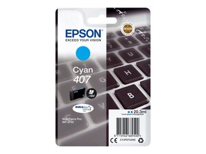 epson t07u2 - cartouche d'encre cyan n° 407 - l 20.2ml - wf-4745