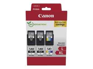canon 5224b017 - cartouche d'encre noire pg540l (x2) cl541xl (x1)