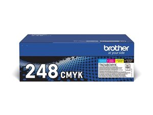 brother tn248val pack toner noir + cl