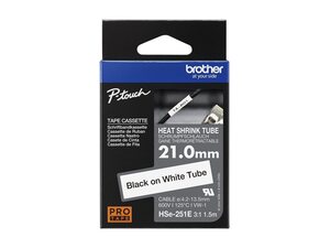 ruban thermorétractable brother hse-251e (2,1 cm x 1,5 m) n/b