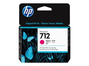 hp 3ed68a - cartouche d'encre magenta n° 712 - 29ml - studio t210 t230 t630 t650