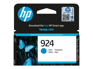 hp 4k0u3n - cartouche d'encre cyan n° 924 - 400pages